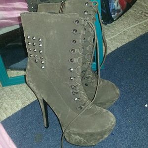 High Heel Dollhouse Ankle Boots